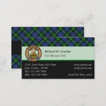 Clan Gordon Tartan Business Card