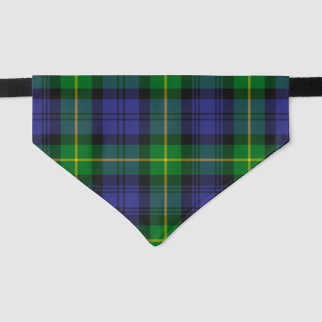Clan Gordon Tartan Canine Bandana  Pet Bandana Collar (Front)
