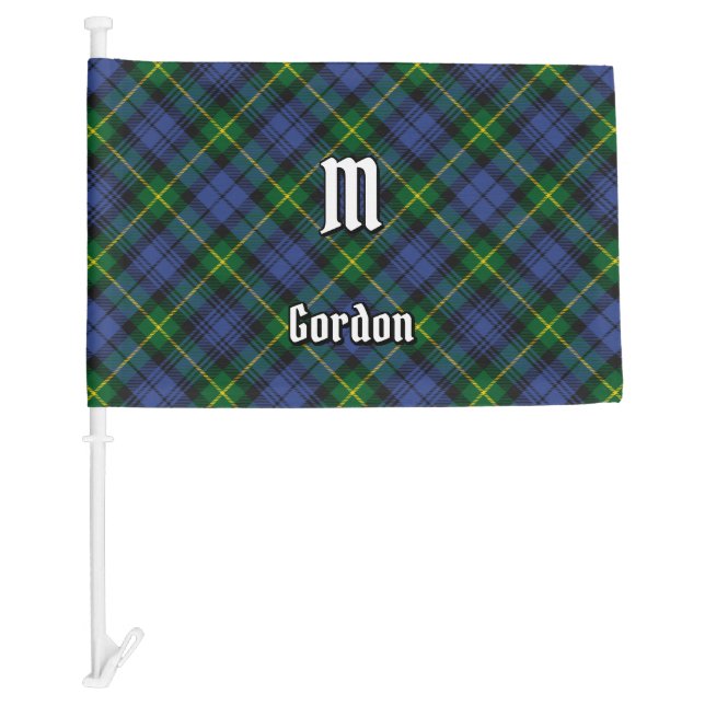 Clan Gordon Tartan Car Flag (Front)