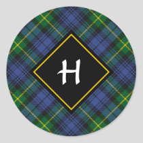 Clan Gordon Tartan Classic Round Sticker