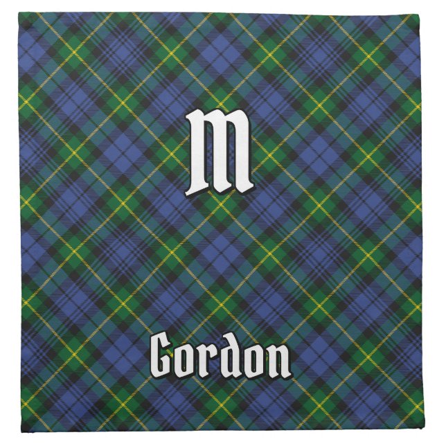 Clan Gordon Tartan Cloth Napkin (Front)