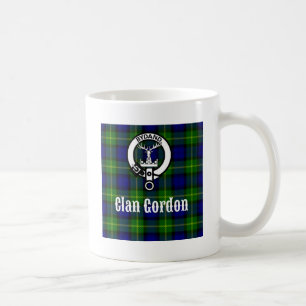 Clan Gordon Tartan Crest Coffee Mug