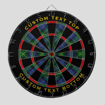 Clan Gordon Tartan Dart Board