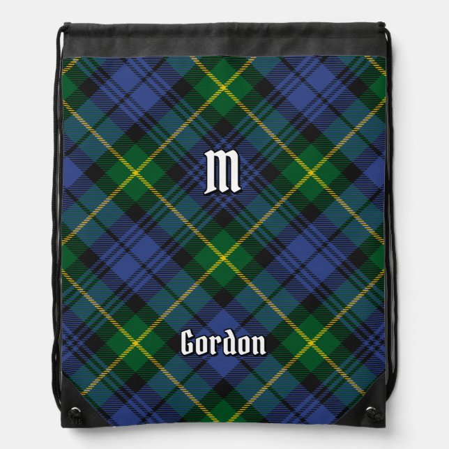 Clan Gordon Tartan Drawstring Bag (Front)
