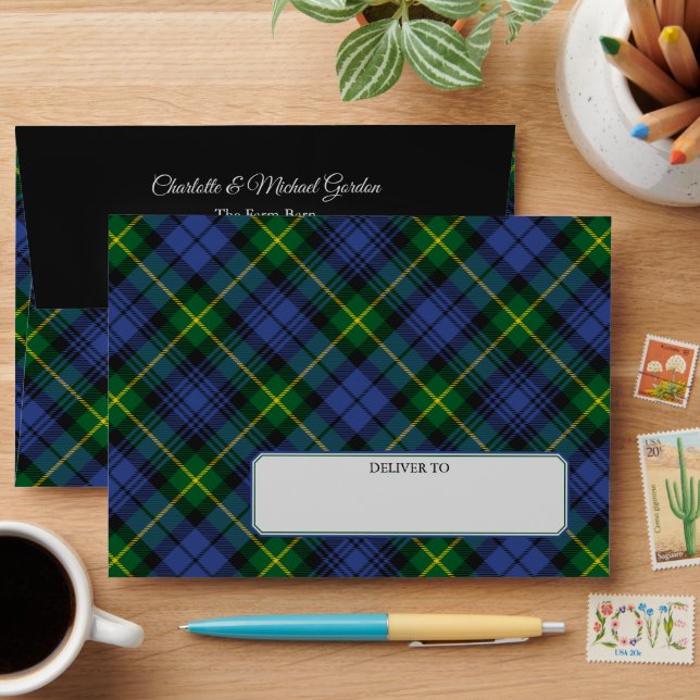 Clan Gordon Tartan Envelope (Desk)