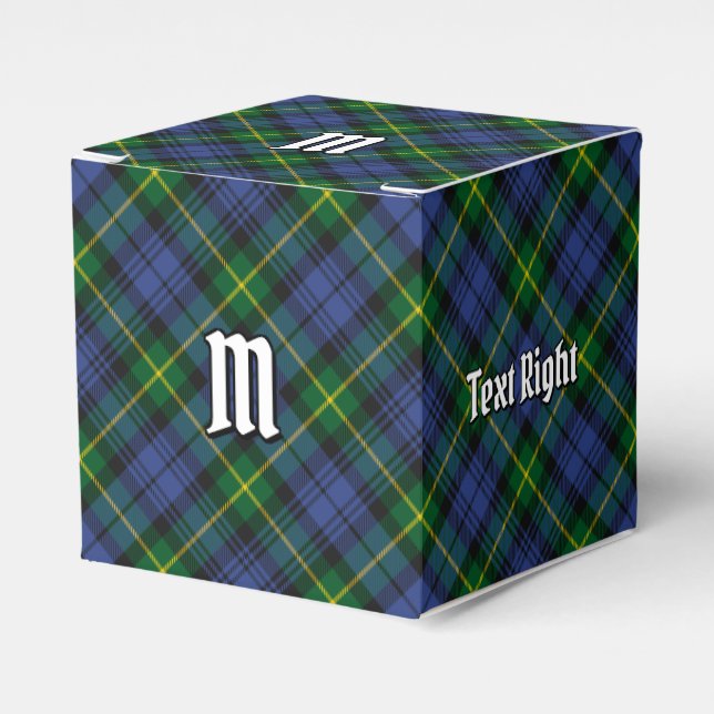 Clan Gordon Tartan Favor Box (Front Side)