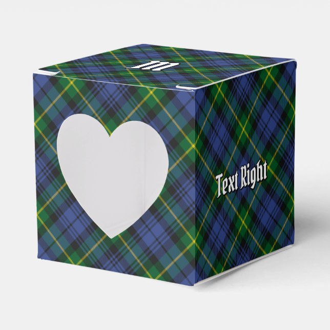 Clan Gordon Tartan Favor Box (Front Side)