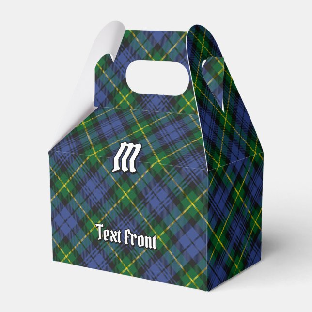 Clan Gordon Tartan Favor Box (Front Side)