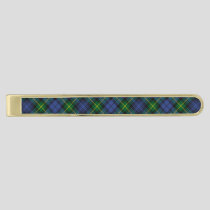 Clan Gordon Tartan Gold Finish Tie Bar