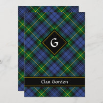 Clan Gordon Tartan Invitation