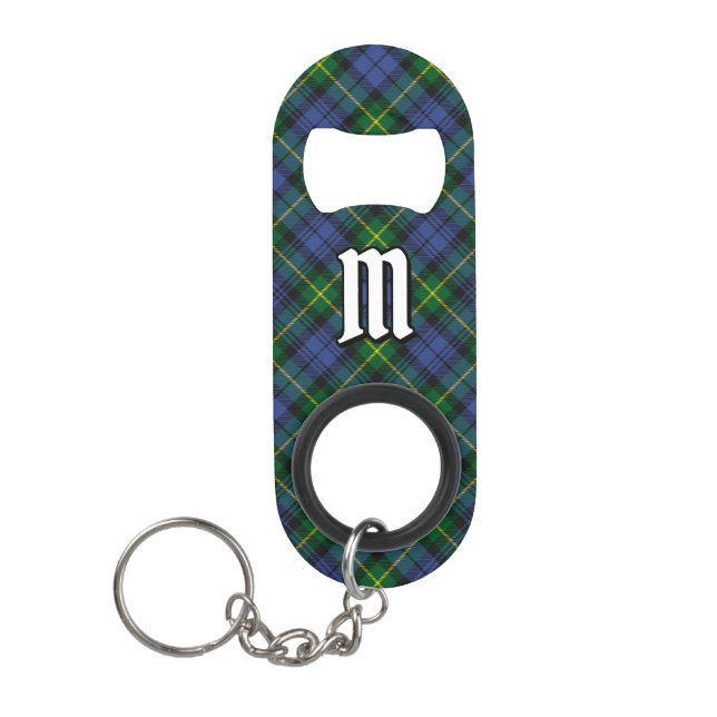 Clan Gordon Tartan Keychain Bottle Opener (Front)