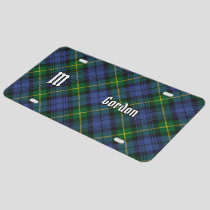 Clan Gordon Tartan License Plate