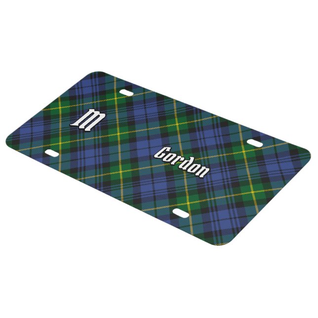 Clan Gordon Tartan License Plate (Side)