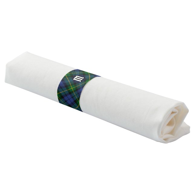 Clan Gordon Tartan Napkin Bands (Angled)