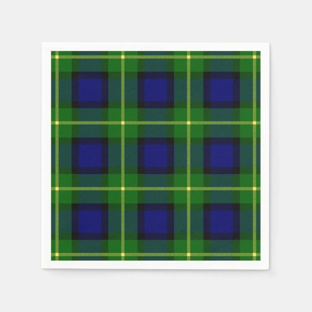 Clan Gordon Tartan Napkins (Front)