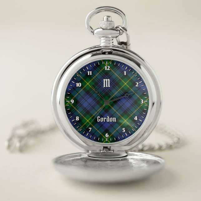 Clan Gordon Tartan Pocket Watch (Inside)