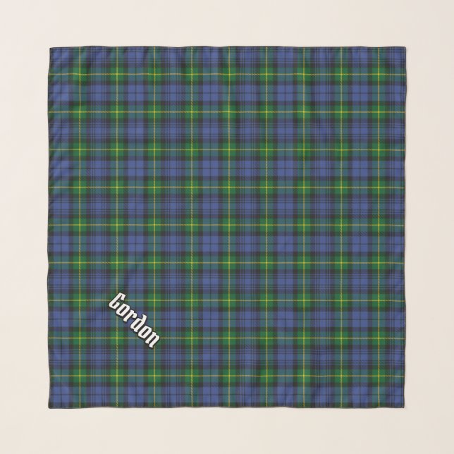 Clan Gordon Tartan Scarf (Front (Horizontal))