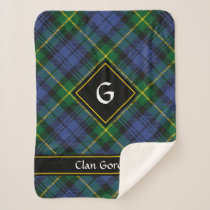 Clan Gordon Tartan Sherpa Blanket