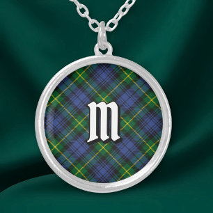 Clan Gordon Tartan Silver Plated Necklace