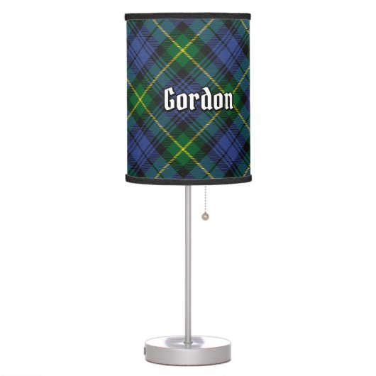 Clan Gordon Tartan Table Lamp (Left)
