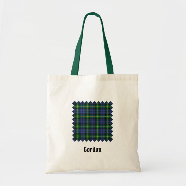 Clan Gordon Tartan Tote Bag (Front)
