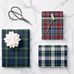 Clan Gordon Tartan Variations Wrapping Paper Sheets
