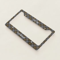 Clan Gordon Tartan Weathered License Plate Frame