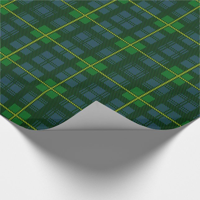 Clan Gordon Tartan Wrapping Paper (Corner)