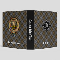 Clan Gordon Weathered Tartan 3 Ring Binder