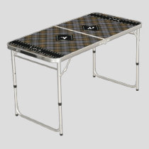 Clan Gordon Weathered Tartan Beer Pong Table