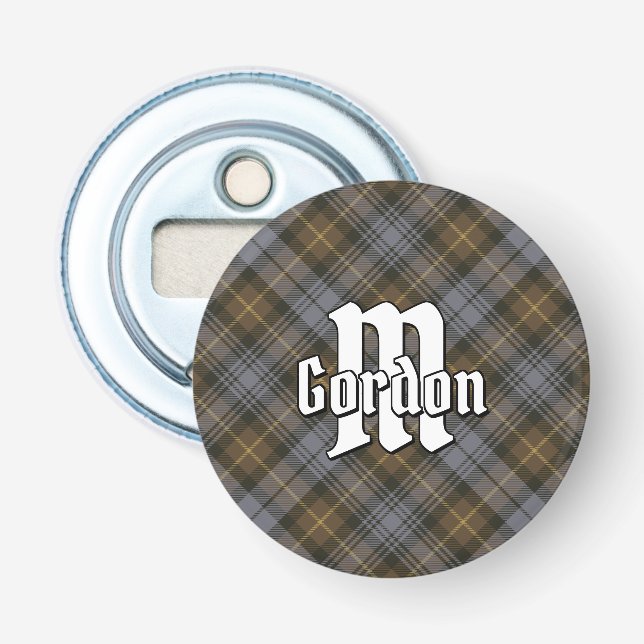 Clan Gordon Weathered Tartan Bottle Opener (Front)