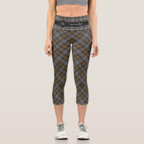 Clan Gordon Weathered Tartan Capri Leggings