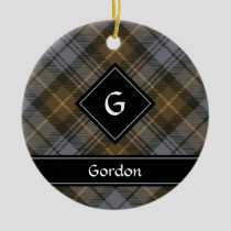 Clan Gordon Weathered Tartan Ceramic Ornament