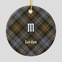 Clan Gordon Weathered Tartan Ceramic Ornament