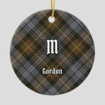 Clan Gordon Weathered Tartan Ceramic Ornament