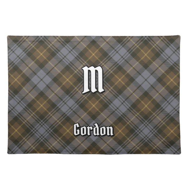 Clan Gordon Weathered Tartan Cloth Placemat (Front)