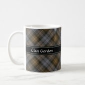 Clan Gordon Weathered Tartan Coffee Mug (Left)