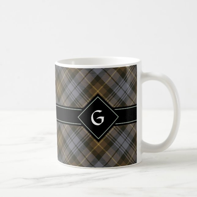 Clan Gordon Weathered Tartan Coffee Mug (Right)