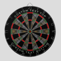 Clan Gordon Weathered Tartan Dart Board