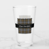Clan Gordon Weathered Tartan Glass (Back)