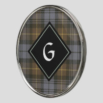 Clan Gordon Weathered Tartan Golf Ball Marker