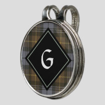 Clan Gordon Weathered Tartan Golf Hat Clip
