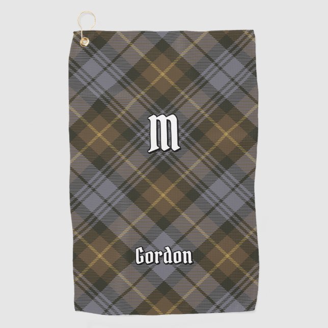 Clan Gordon Weathered Tartan Golf Towel (Front)