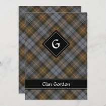 Clan Gordon Weathered Tartan Invitation