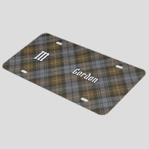 Clan Gordon Weathered Tartan License Plate