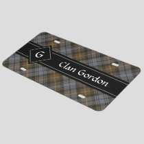 Clan Gordon Weathered Tartan License Plate