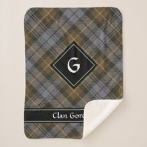 Clan Gordon Weathered Tartan Sherpa Blanket