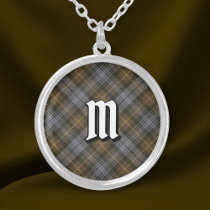 Clan Gordon Weathered Tartan Silver Plated Necklace