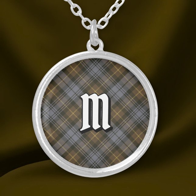 Clan Gordon Weathered Tartan Silver Plated Necklace (Creator Uploaded)
