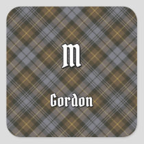 Clan Gordon Weathered Tartan Square Sticker